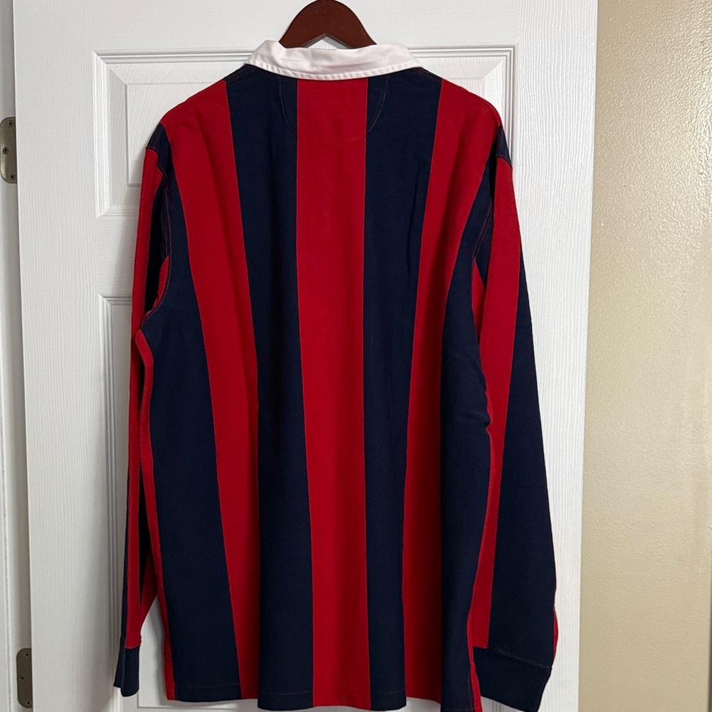 Polo by Ralph Lauren Red and Blue Men's Sweater - Picture 2 of 8